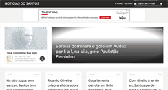 Desktop Screenshot of noticiasdosantos.com.br