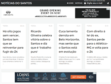 Tablet Screenshot of noticiasdosantos.com.br